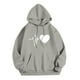 thumbnail image 5 of WILLBEST Sudadera con Capucha y Cordón Ajustable, Estilo Casual, para Mujer, Ideal para Otoño E Invierno, Perfecta para Actividades Al Aire Libre Tallas Grandes, con Estampado de Letras Grande, 5 of 6