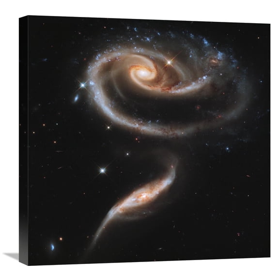 Global Gallery NASA,'Interacting Galaxies' Stretched Canvas Artwork