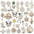thumbnail image 1 of 31Pcs/Set Fruit Animal Mixed Enamel Charms Pendants DIY Jewelry Making Craft, 1 of 6