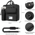 thumbnail image 2 of Zipper Binder 3 Ring 3-inch with Shoulder Strap & Backpack Straps, Black 700 Sheets Capacity Large Zip Up Binder Multiple Pockets File Folder Bag Fits 13 Inch Laptop$$Office, 2 of 5