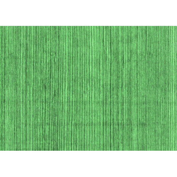 Ahgly Company Indoor Rectangle Abstract Emerald Green Modern Area Rugs, 8' x 12'