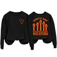 thumbnail image 4 of XVJRHAK Graphic Sweatshirts for Women Retro Prevention Awareness Unity Day Against Print Sweatshirt (Black,XXL), 4 of 4