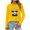 Yellow, variant on QUNYINEY Crew Neck Tshirts Shirts for Women Black Long Sleeve Cow Print Casual Tops Loose Drop Shoulder Pullover T-Shirts Tops for Women Trendy