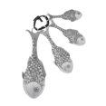 thumbnail image 1 of Ganz Juego De 4 Cucharas Medidoras De Pescado, Talla Única, Plata, 1 of 5