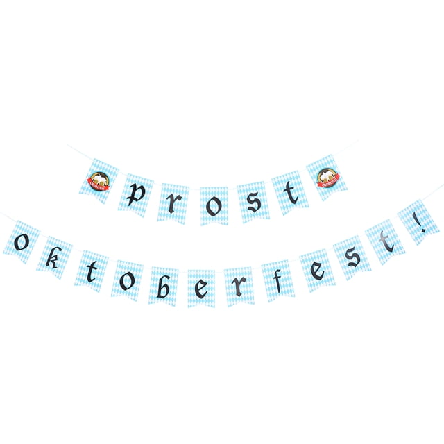 Oktoberfest Decorations Flag Hanging Banners Party Decors (Assorted Color)