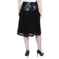 thumbnail image 3 of Petite Knee Length Sequined Skirt, 3 of 3