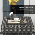 thumbnail image 4 of Outsunny Foldable End Table, Metal Frame Patio Wicker Table, Mixed Grey, 4 of 10