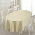 thumbnail image 3 of Oval Tablecloth for Oval Table Smaller Than 54 x 96 inches, Waterproof Table Cloths for Dining Room Indoor Outdoor Table Cloth - 60x102in, 3 of 6