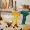 thumbnail image 5 of Mini Mezclador InaláMbrico Licuadora de Alimentos EléCtrica Mezclador de Mano Batidora de Huevos Mezclador AutomáTico de Masa para Hornear Pasteles de Alimentos en Crema Verde, 5 of 5