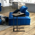 thumbnail image 4 of Furniture of America Asher Adjustable Side Table, Light Gray, 4 of 9