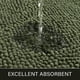 thumbnail image 3 of Alfombra de baño LOCHAS Luxury Shaggy de 60 x 110 cm, color verde oliva, 3 of 7