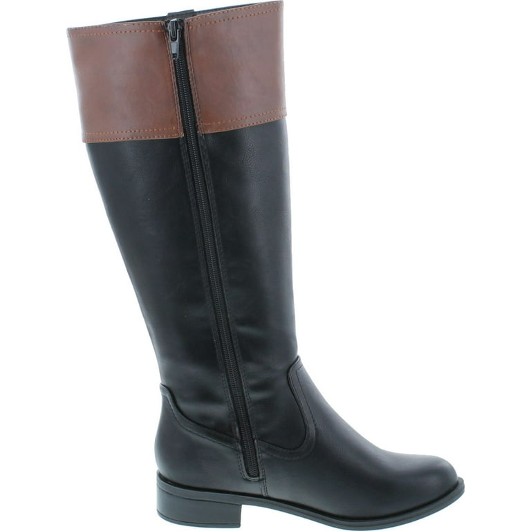Black Tan Equestrian Boots