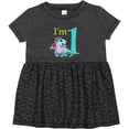 thumbnail image 3 of Inktastic Blue and Pink Baby Dragon First Birthday Girls Baby Dress, 3 of 5