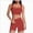 E19--Red, variant on Two Piece Workout Sets For Women Tank Top Matching High Waist Booty Lifting Shorts Gym Yoga Active Wear Outfits Pink ,L