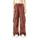 thumbnail image 1 of Amzcrzy Pantalones Cargo Holgados para Mujer, Cintura con Cordón, Pierna Ancha, Cómodos, Cintura Elástica, SobRojoimensionados, Informales, Estilo Calle Hip Hop, con Bolsillos, Tallas M-2XL Rojo, 1 of 5