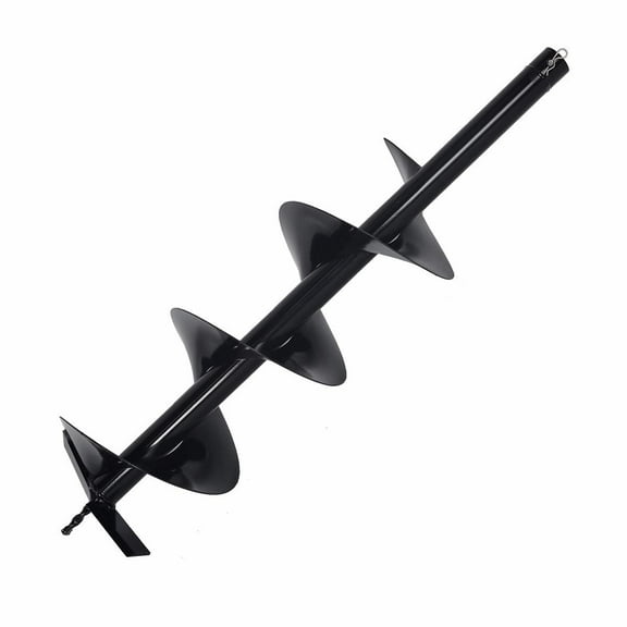 XtremepowerUS Earth Auger Drill Bits 4" 6" 8" 10" 12" For Gas Powered Auger Post Hole Digger 10" Hole Inner Diameter 3/4" Shaft