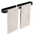 thumbnail image 2 of nipocaio Bathroom Towel Rack Ring Towel Rack Black Length 30CM Wall Mounted, 2 of 2