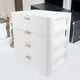 thumbnail image 3 of 1 caja de almacenamiento de mesa con cajón, organizador de maquillaje (blanca), 3 of 7