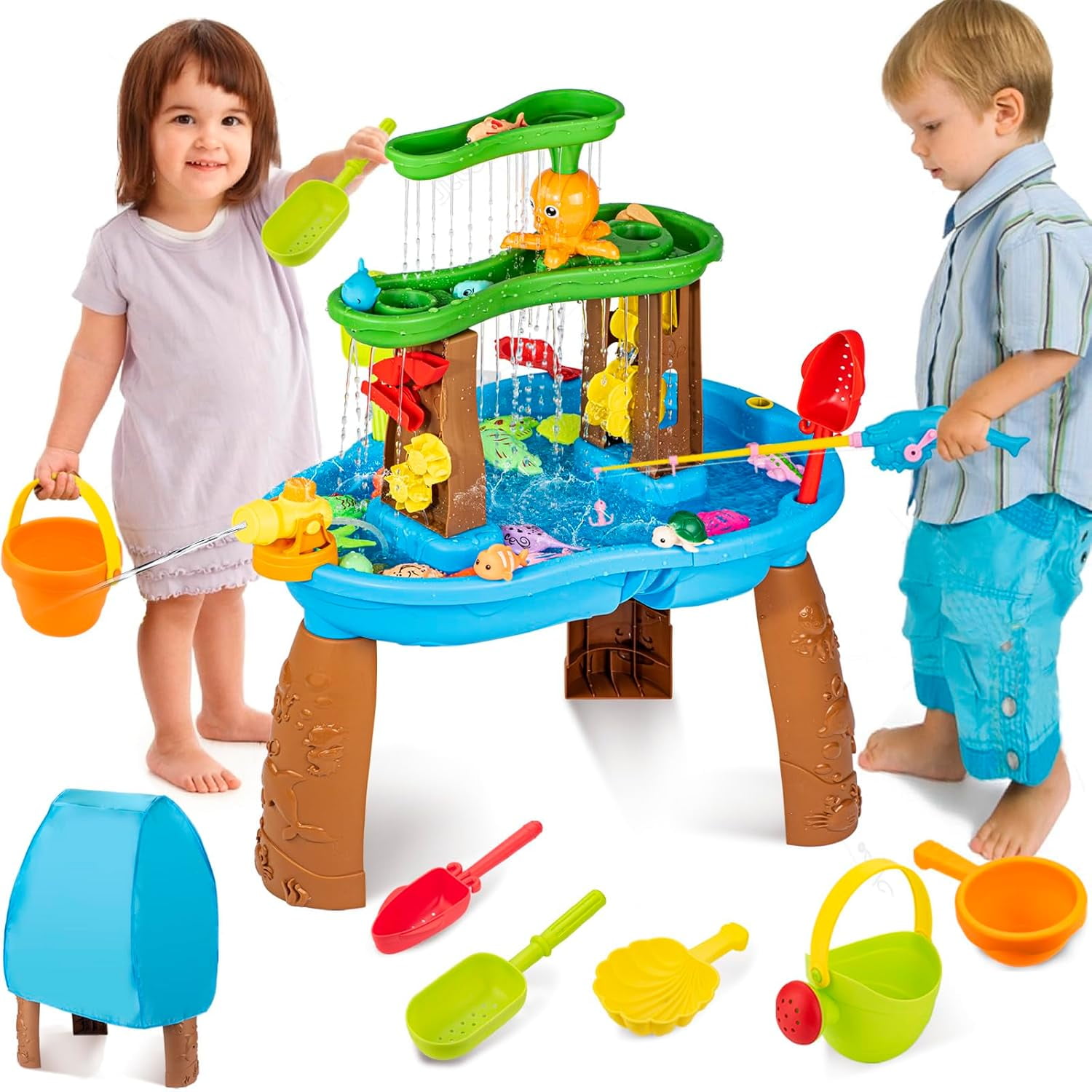 Little Tikes Kids Waterfall Island Water Activity Play Table Set 並行輸入品