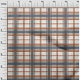 thumbnail image 2 of oneOone Silk Tabby White Fabric Madras Check Sewing Fabric By The Yard Printed Diy Clothing Sewing Supplies 42 Inch Wide, 2 of 4