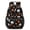 Basketball and Silhouette Black Pattern, variant on Basketball and Star Navy Pattern 17" Waterproof Oxford School Backpacks for Teens, S-Shape Padded Straps, for School, Travel, Hiking, Camping