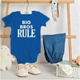 thumbnail image 3 of Big Brothers Rule Oldest Bro Funny Bodysuit Jumper Boys Infant Baby Brisco Brands NB, 3 of 6