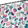 thumbnail image 4 of Tropical Animal Print Shower Curtain Waterproof Bathroom Drapes 36x72 inches Fade-Resistant Quick Dry Fabric with 12 Hooks Modern Leopard Design, 4 of 5