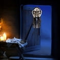 thumbnail image 2 of Sylvtty Halloween Skull Head Decor Plastic Realistic Human Skull Figurine for Graveyard Scene Haunted House Bar Home Table Decorations, 2 of 7