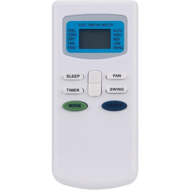 GYKQ-03 Mando a distancia de repuesto compatible con DeLonghi A/C KFRD-35GW/G4 433 PACC100E 5515110411 PACC120E
