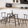 thumbnail image 2 of HOMCOM 3-Piece Dining Table and Chairs Set, Kitchen Table with 2 Chairs, 2 of 10