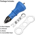 thumbnail image 3 of Pistolet Riveteur Électrique Outil Rivetage Électrique Sans Fil Adaptateur de Forage Rivetage, 3 of 4