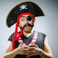 thumbnail image 6 of EFINNY Pirate Captain Costume Accessories Party Hat, with Adjustable Size 2 Pieces, 6 of 6