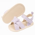 thumbnail image 2 of Baby Girls 0-18M Closed Toe Sandals Soft Non-Slip Sole Breathable First Walking Shoes Cute Cartoon Print For Summer Indoor Outdoor Toddler Footwear Gibobby,4,Purple, 2 of 9