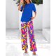 thumbnail image 3 of Conjunto de pantalones PRETTYGARDEN para mujer, verano 2025, estampado floral, 3 of 9