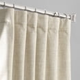 thumbnail image 2 of Toasted Tan Vintage Thermal Cross Linen Weave Blackout Curtain (1 Panel), Toasted Tan, 50W X 96L, 2 of 6