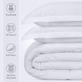 thumbnail image 2 of Juego de edredón Utopia Bedding para todas las estaciones, blanco, con 2 fundas de almohada, 2 of 8