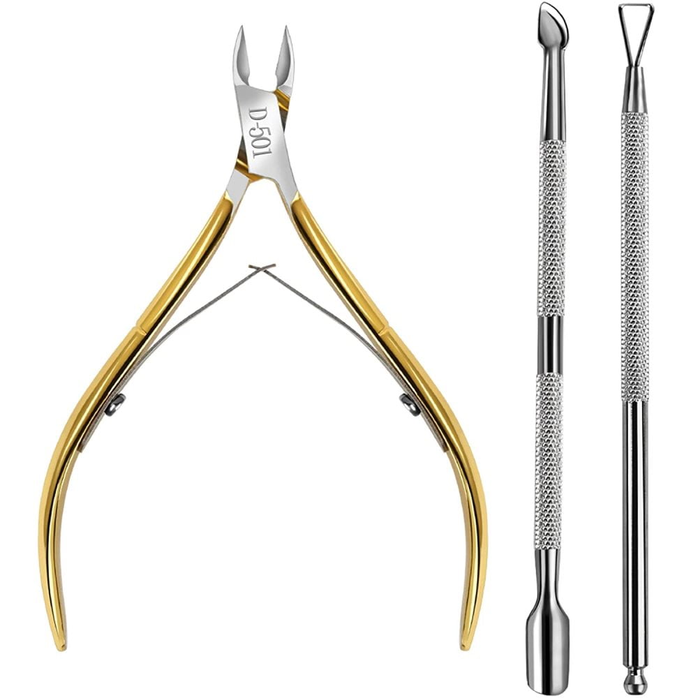 Cuticle Trimmer with Cuticle Pusher, Cuticle Remover Cutter Nipper