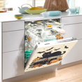 thumbnail image 2 of Yayeee Magnetic Dishwasher Cover for The Front Decoration Home Kitchen Machine Sticker Protector, Halloween Cat, 2 of 6