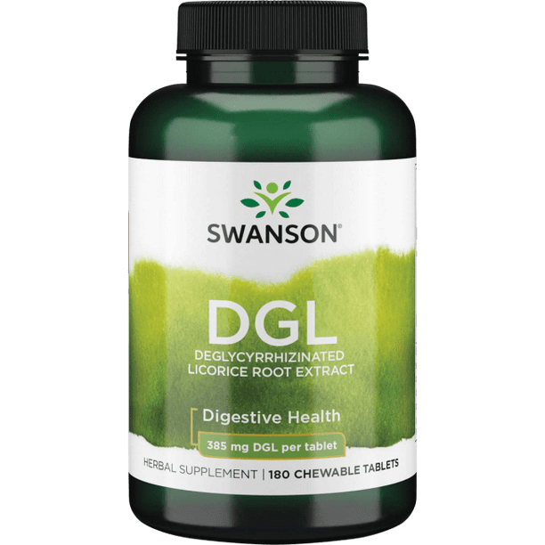 Swanson Dgl (Licorice) 385 mg 180 Chewable Tablets