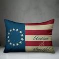 thumbnail image 3 of Creative Products Vintage American Flag 14x20 Spun Poly Pillow, 3 of 3