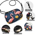 thumbnail image 3 of FORMRS Mini Crossbody Bag for Women Adjustable Shoulder Rope Travel Casual Phone Purse, Floral Flamingo, 3 of 7