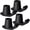 Black, variant on 4 Pack Walker Skis Glides for Folding Walkers, Essentials Universal Walker Accessories for Seniors, Mobility Aid Accessory for Seniors