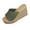 Exquisite Shoes - A01 Green, variant on Samdudou Women Open Toe Espadrilles Sandals Bohemia Summer Wedges Casual Thick Sole Add Height Shoes Fashion Summer Outdoor Beach Slides for Beach, Wedding