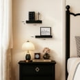 thumbnail image 4 of Mifurn 11.8'' Small Floating Shelves for Wall, Set of 2, Black, 4 of 6