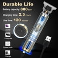 thumbnail image 5 of Obacre Professional Hair Trimmer for Men, Beard Trimmer Hair Clippers for Men, Cordless Rechargeable Hair Trimmer Cutting Grooming Kit,Beard Shaver Barbershop with LCD, 5 of 6