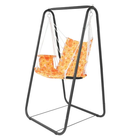 Greensen Detachable Garden Yard Hammock Stand Chair Kids Adults Swing Seat Indoor Outdoor With Hanging Rope Swing Chair