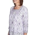 thumbnail image 4 of Alfred Dunner Womens Border Medallion Kaleidoscope Top, 4 of 4