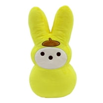 12In White and Yellow PeepsX Pompompurin Plush for Adult and Child, Easter, Peeps, Sanrio