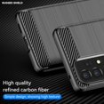thumbnail image 6 of Samsung A53 5G case,Galaxy A53 5G case,with HD Screen Protector, Fashion Shock-Absorption Flexible TPU Bumper Soft Rubber Protective Case Cove for Samsung Galaxy A53 5G (Black Brushed TPU), 6 of 8