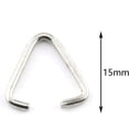 thumbnail image 4 of Woeilo 100Pcs Metal Triangle Open Jump Rings for Decoration Jewelry DIY Accessories, 15mm Silver, 4 of 4